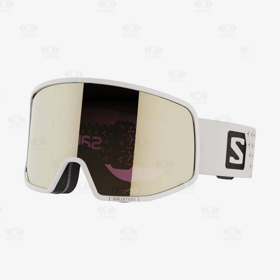 Beige Men\'s Salomon LO FI SIGMA Goggles | USA-M1797