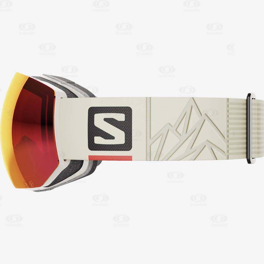 Beige Men's Salomon RADIUM PRO SIGMA Goggles | USA-L2040