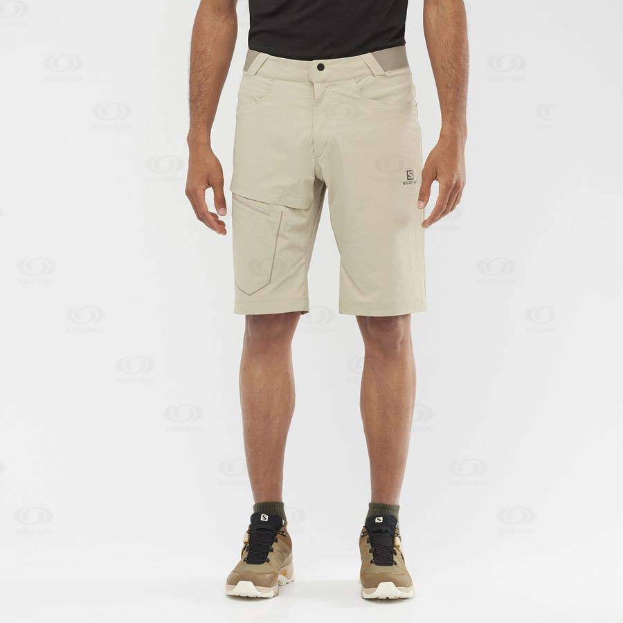 Beige Men's Salomon WAYFARER Shorts | USA-N1267