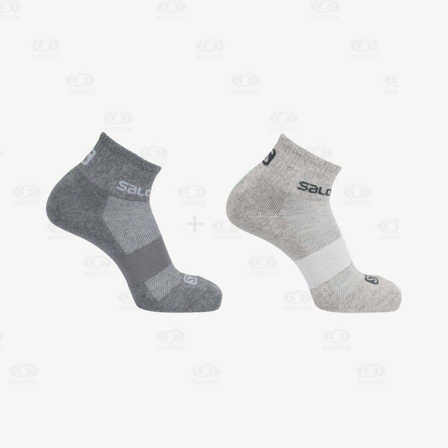 Beige Women's Salomon EVASION 2-PACK Socks | USA-S1429