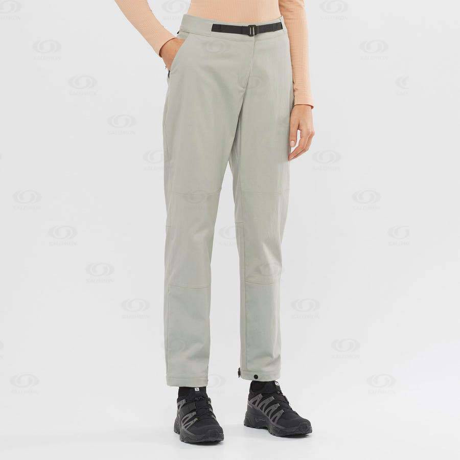 Beige Women's Salomon OUTRACK Pants | USA-N2548