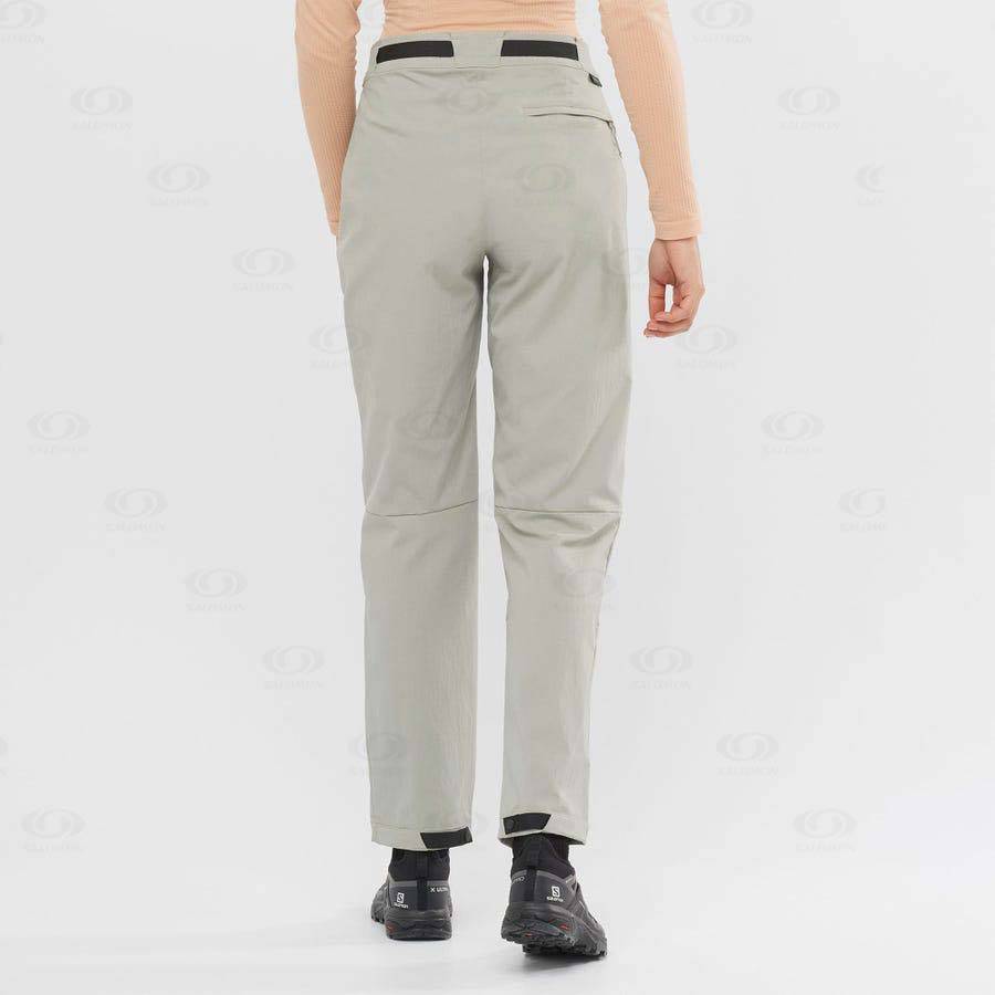 Beige Women's Salomon OUTRACK Pants | USA-N2548