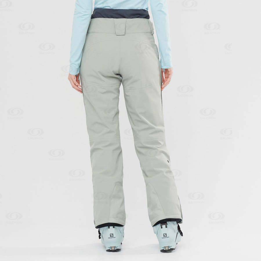 Beige Women's Salomon PROOF LIGHT Ski Pants | USA-W3280