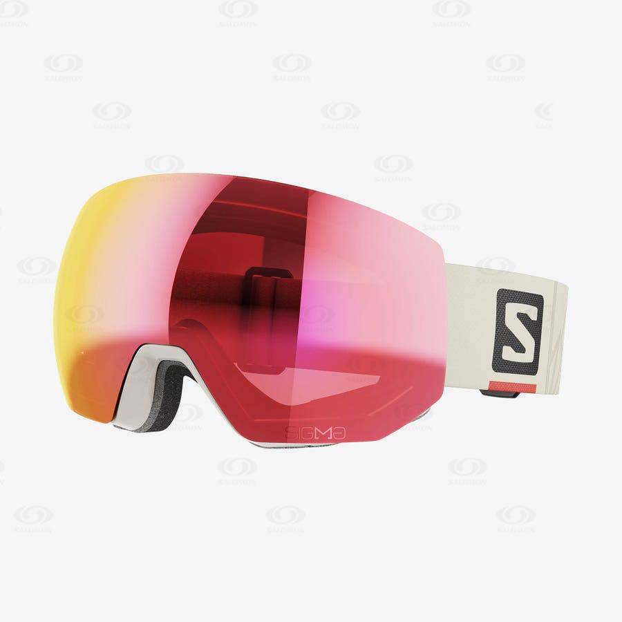 Beige Women\'s Salomon RADIUM PRO SIGMA Goggles | USA-O1553