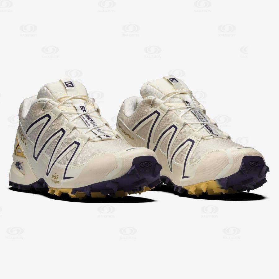 Beige Women's Salomon SPEEDCROSS 3 Sneakers | USA-A2410