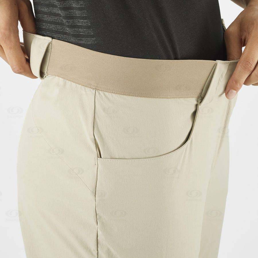 Beige Women's Salomon WAYFARER Pants | USA-M1867