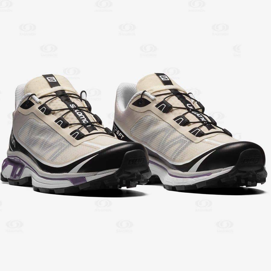 Beige Women's Salomon XT-6 FT Sneakers | USA-O1630