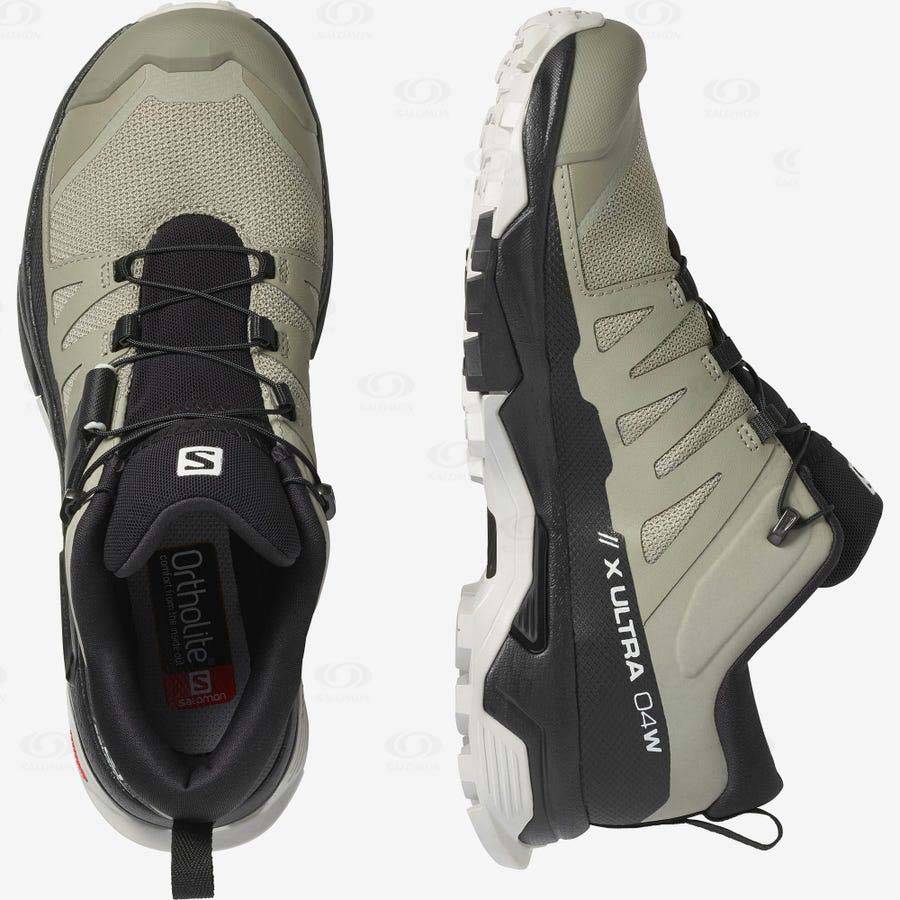 Beige Women's Salomon X ULTRA 4 Hiking Shoes | USA-W2600