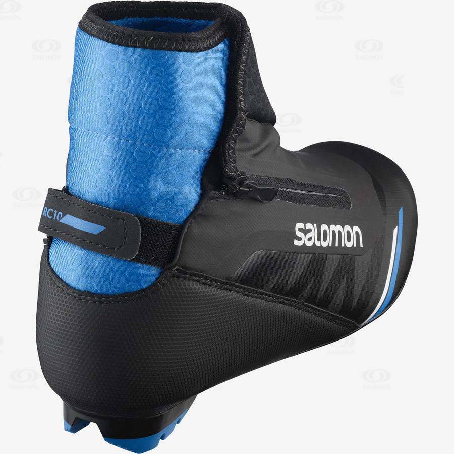 Black / Blue Men's Salomon RC10 NOCTURNE PILOT Ski Boots | USA-M1342