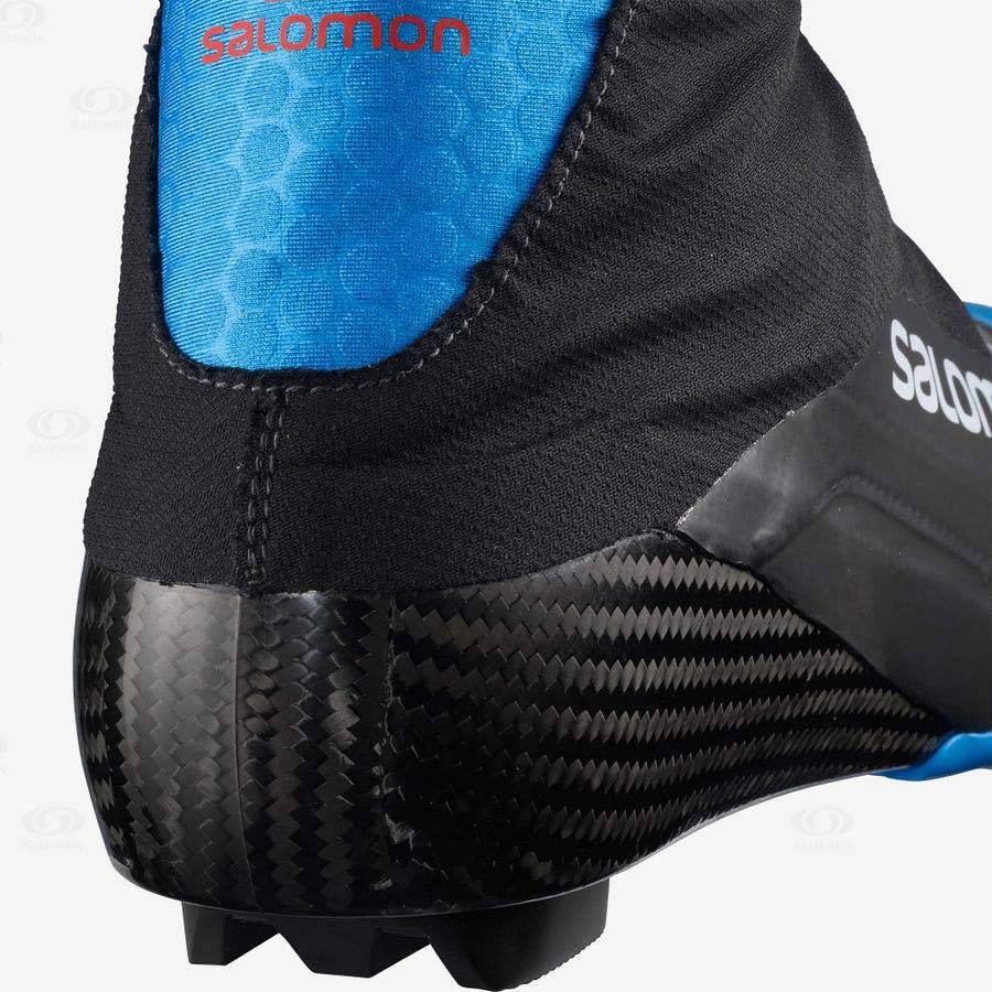 Black / Blue Men's Salomon S/LAB CARBON CLASSIC PROLINK Ski Boots | USA-M2084