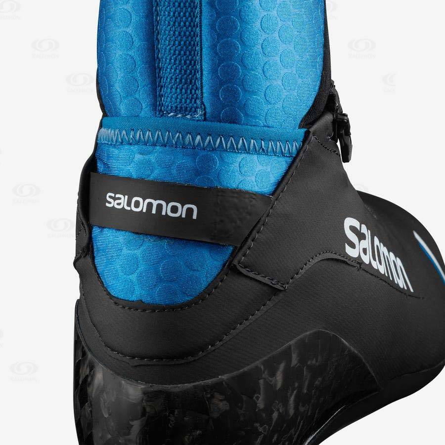 Black / Blue Men's Salomon S/RACE CLASSIC PROLINK Ski Boots | USA-O2510