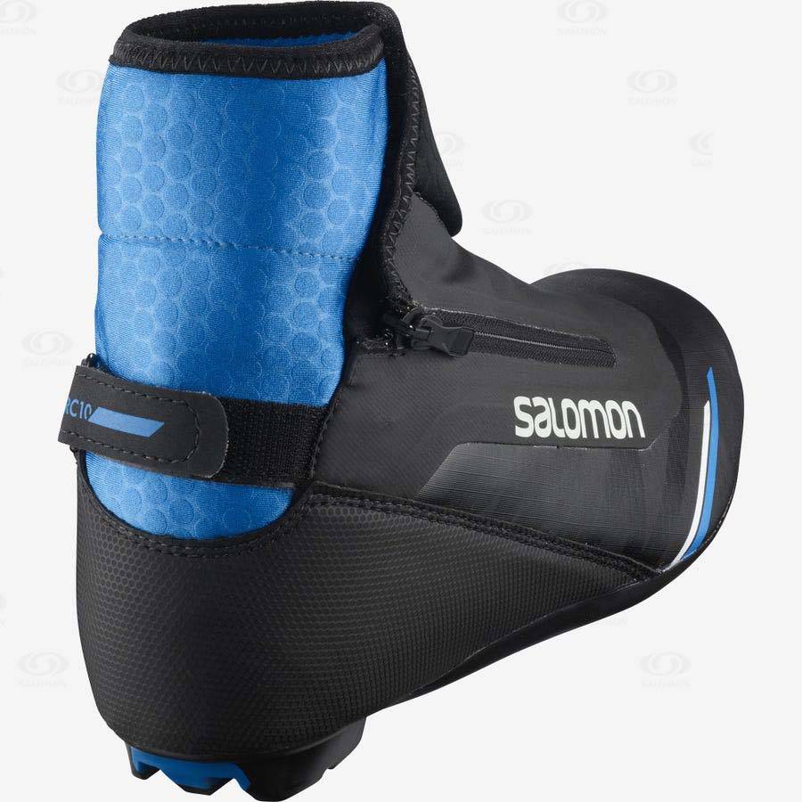 Black / Blue Women's Salomon RC10 PROLINK Ski Boots | USA-W3720