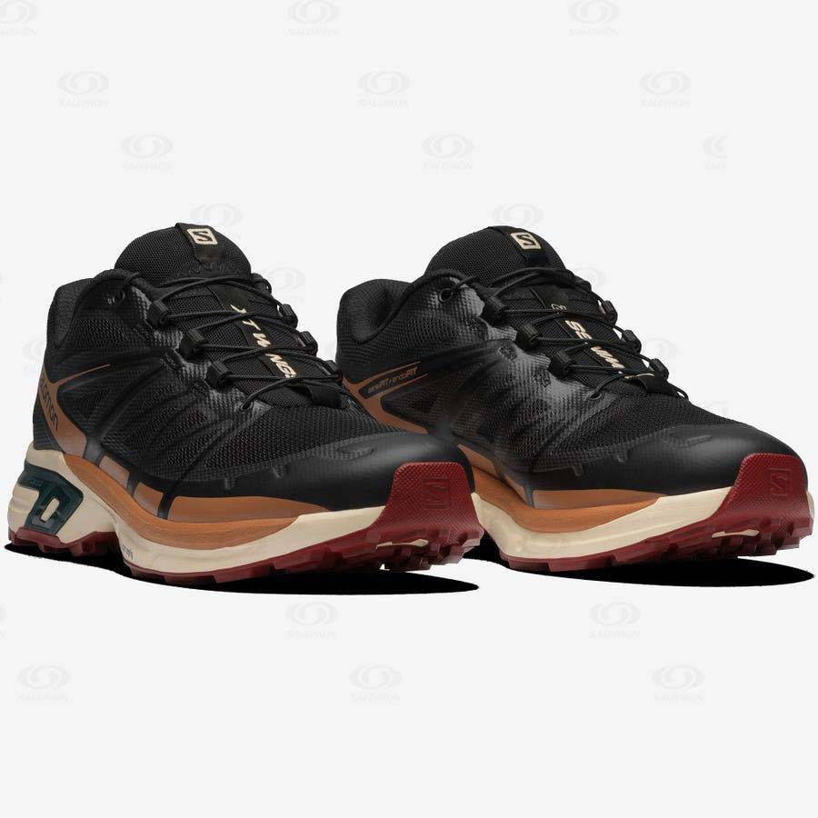 Black / Coffee Men's Salomon XT-WINGS 2 Sneakers | USA-M2546