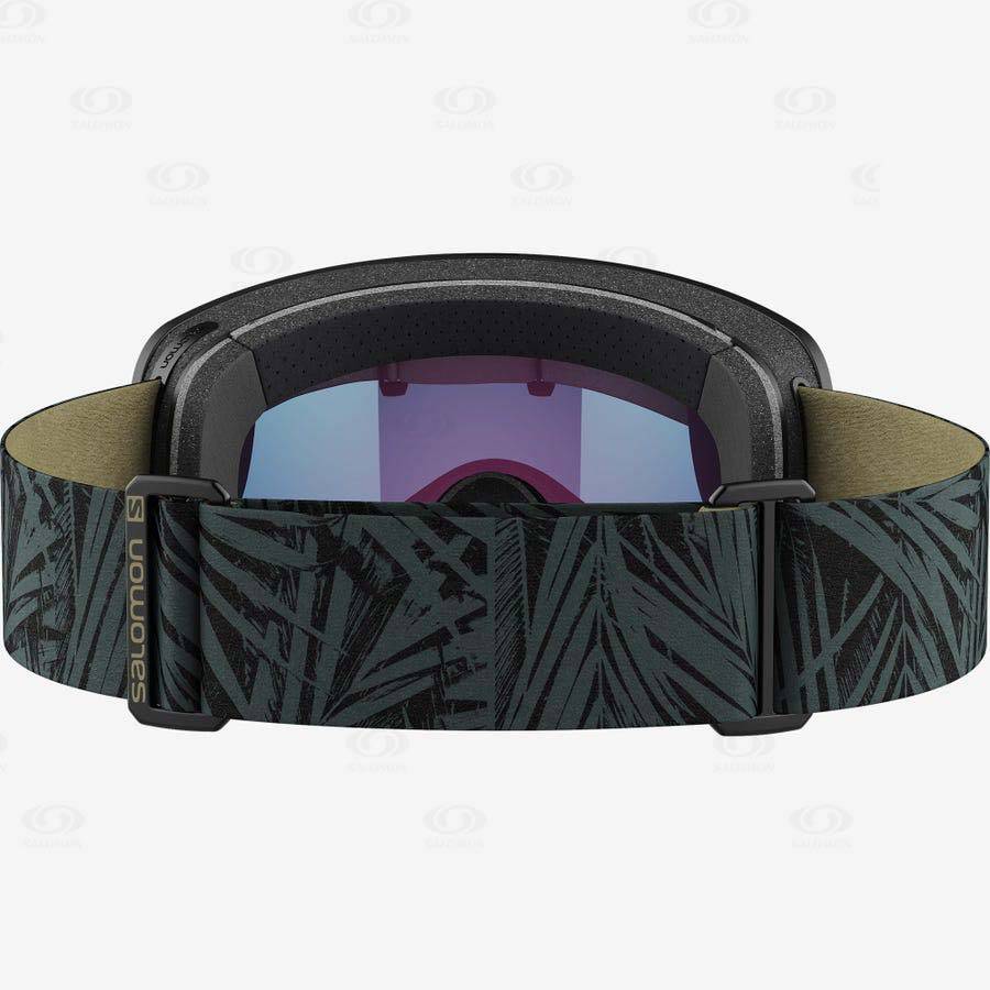 Black / Grey Men's Salomon LO FI SIGMA Goggles | USA-A2438