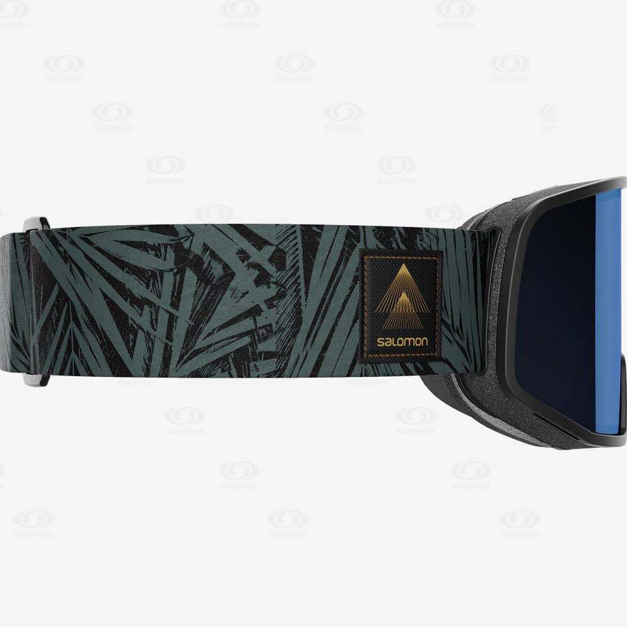 Black / Grey Men's Salomon LO FI SIGMA Goggles | USA-A2438