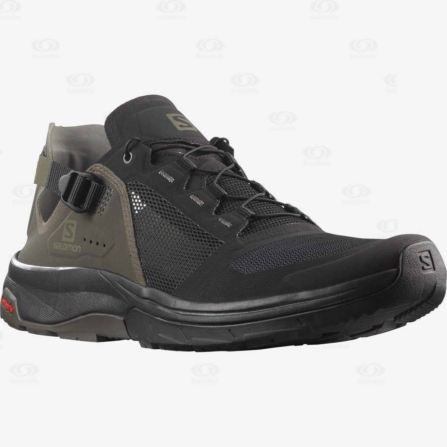 Black / Grey Men's Salomon TECH AMPHIB 4 Water Shoes | USA-L2019