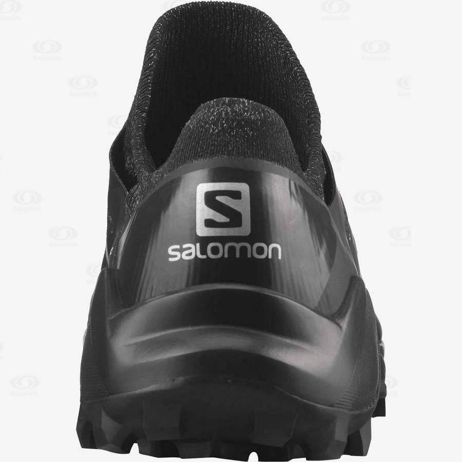 Black Men's Salomon CROSS PRO 2 Trail Running Shoes | USA-A2242