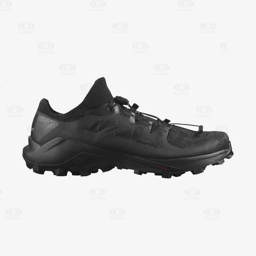 Black Men\'s Salomon CROSS PRO 2 Trail Running Shoes | USA-A2242