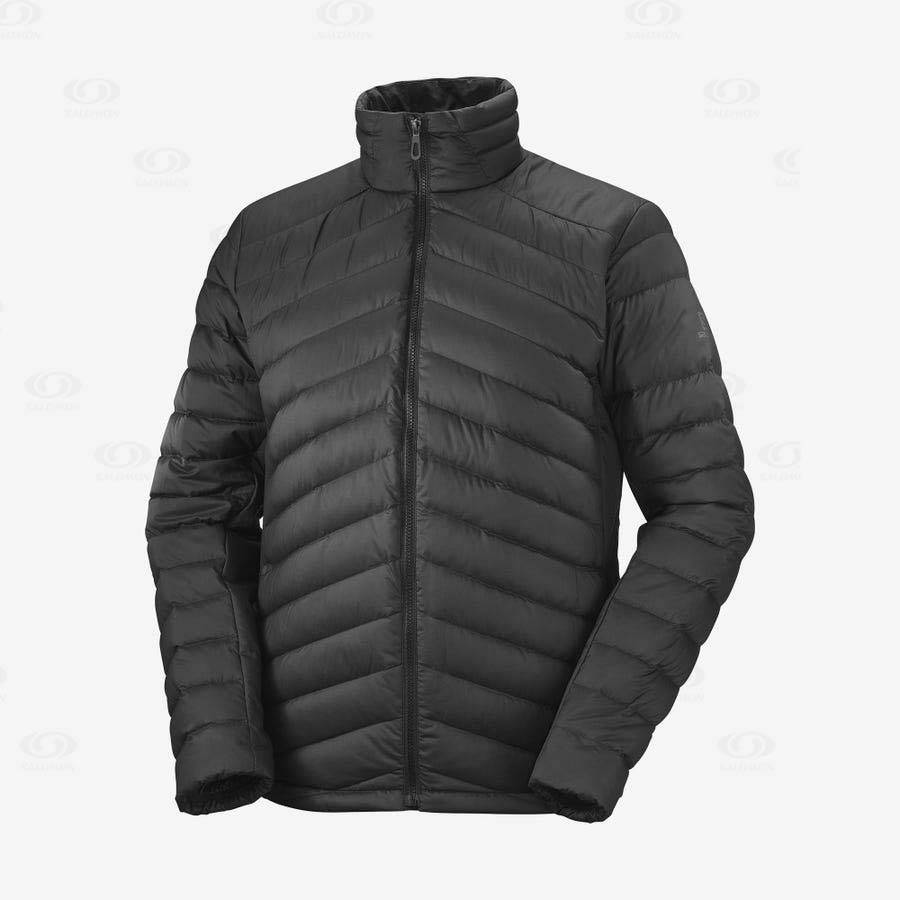 Black Men\'s Salomon ESSENTIAL XWARM DOWN Insulated Jackets | USA-A1444