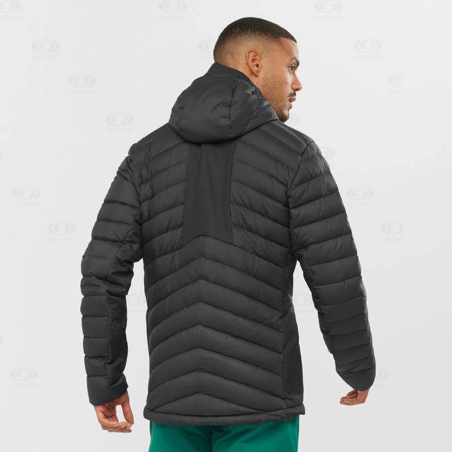 Black Men's Salomon ESSENTIAL XWARM DOWN Insulated Jackets | USA-O2148