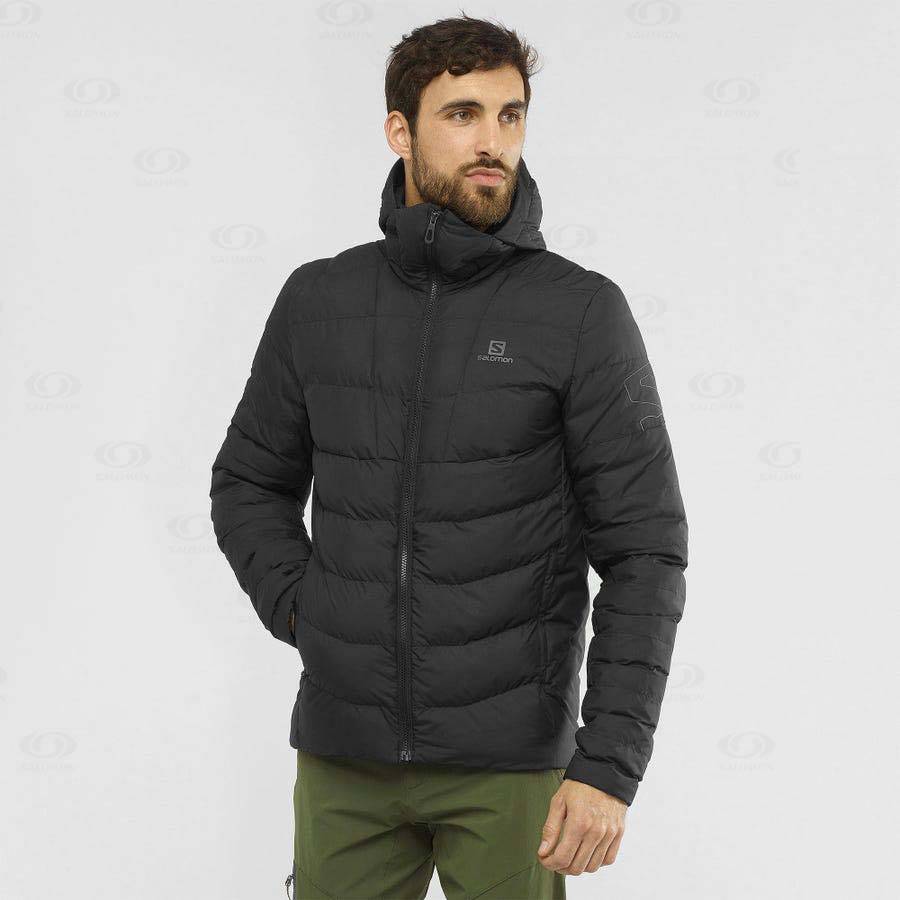 Black Men's Salomon ESSENTIAL XWARM INSULATED Insulated Jackets | USA-N2450