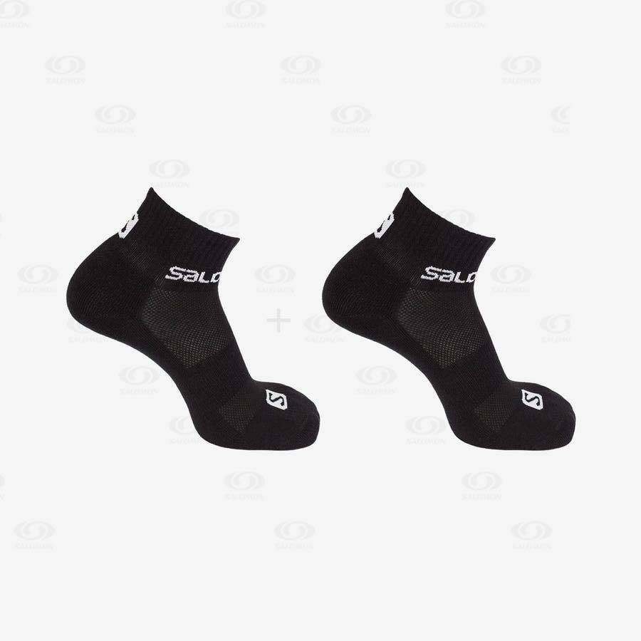 Black Men's Salomon EVASION 2-PACK Socks | USA-O2022