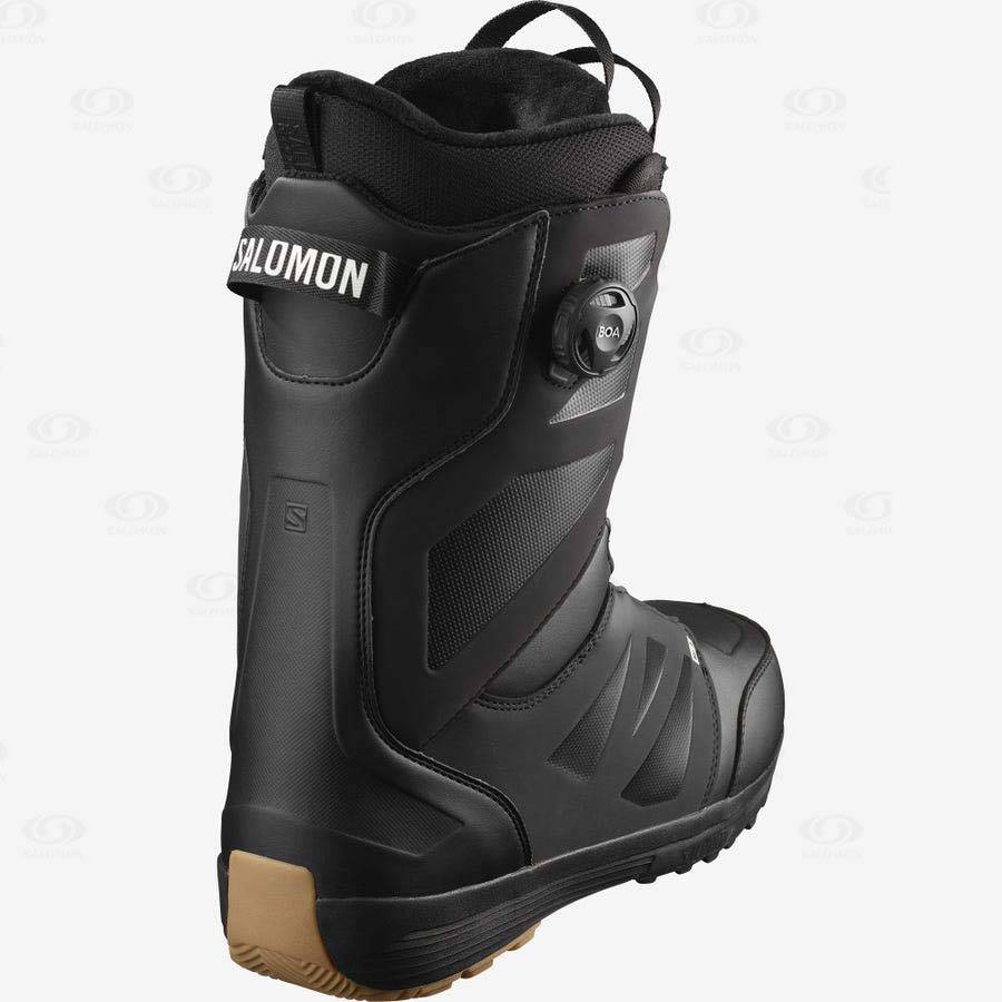 Black Men's Salomon LAUNCH BOA SJ BOA Ski Boots | USA-N2576