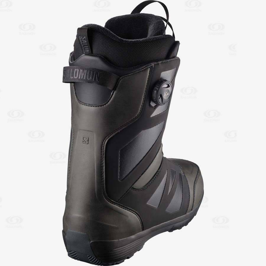 Black Men's Salomon LAUNCH BOA SJ BOA Ski Boots | USA-S2395