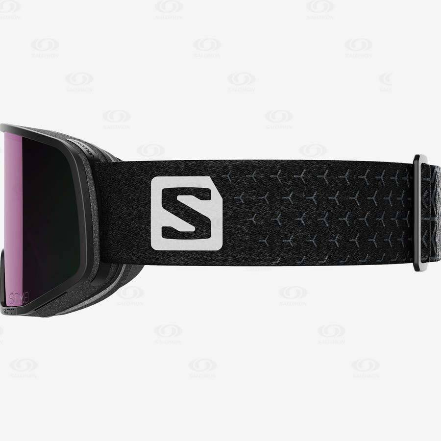 Black Men's Salomon LO FI SIGMA Goggles | USA-O2279