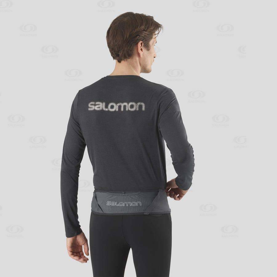 Black Men's Salomon NOCTURN PULSE Running Packs | USA-M2476