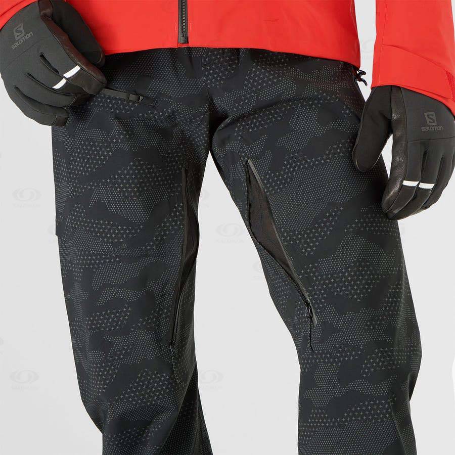 Black Men's Salomon OUTLAW 3L Ski Pants | USA-N1015