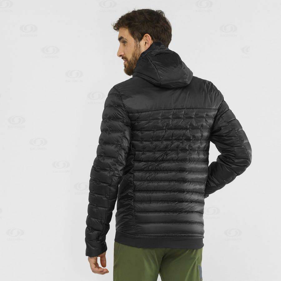 Black Men's Salomon OUTLINE DOWN Insulated Jackets | USA-M2322