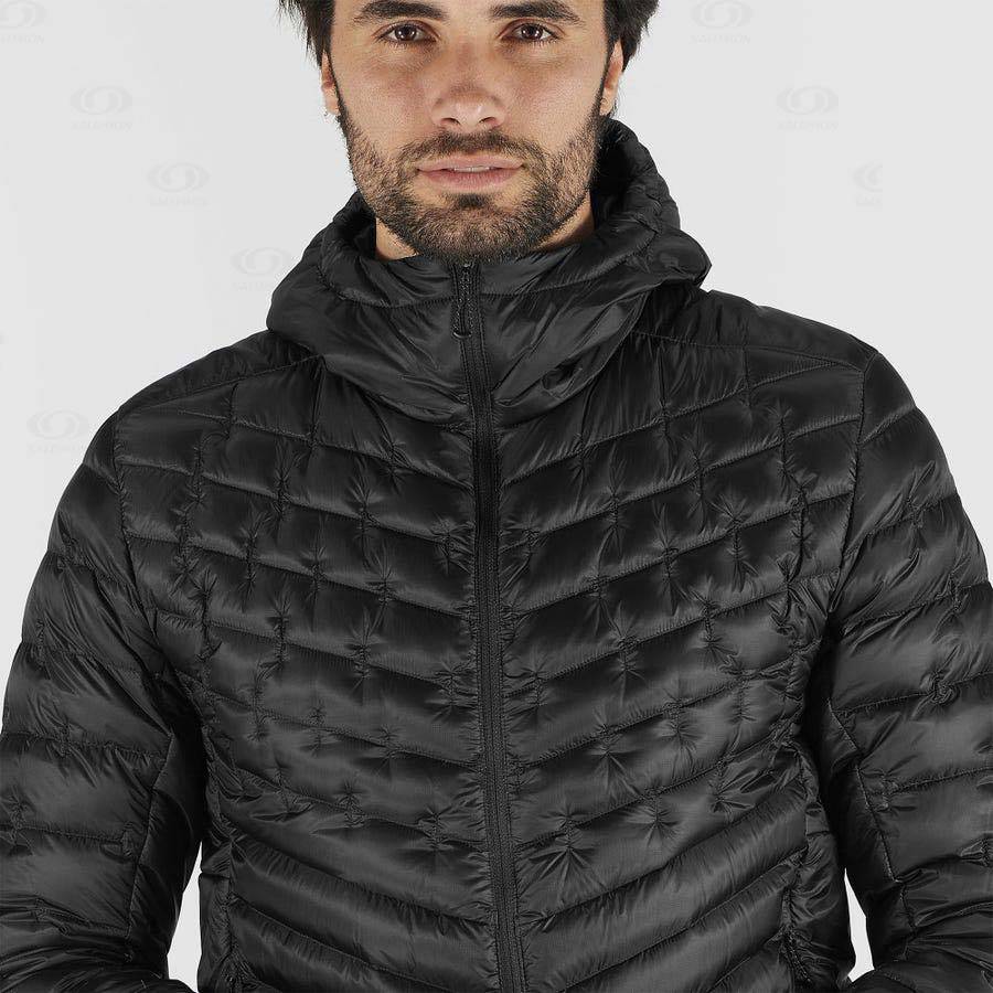 Black Men's Salomon OUTLINE DOWN Insulated Jackets | USA-M2322