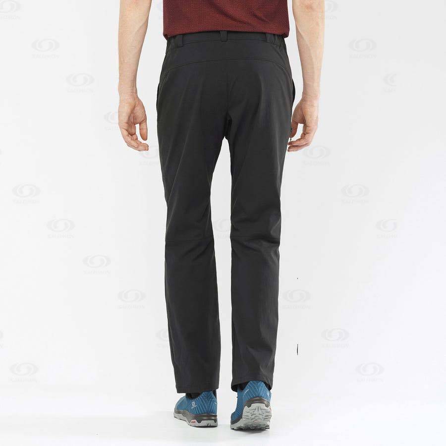 Black Men's Salomon OUTRACK Pants | USA-S2094