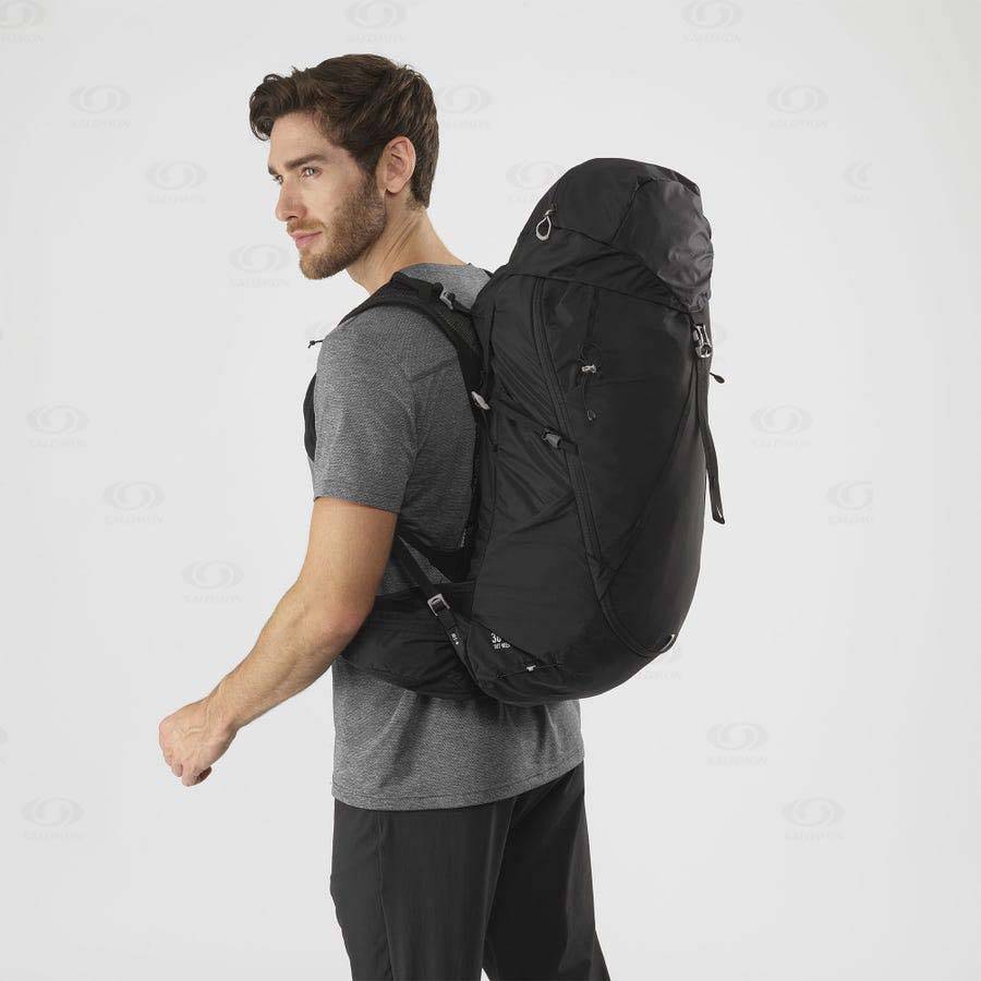 Black Men's Salomon OUT WEEK 38+6 Backpacks | USA-A1206