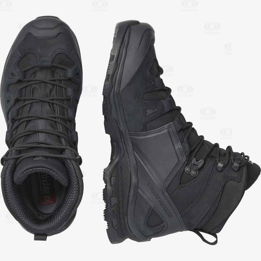 Black Men's Salomon QUEST 4D FORCES 2 EN Tactical Boots | USA-A1437