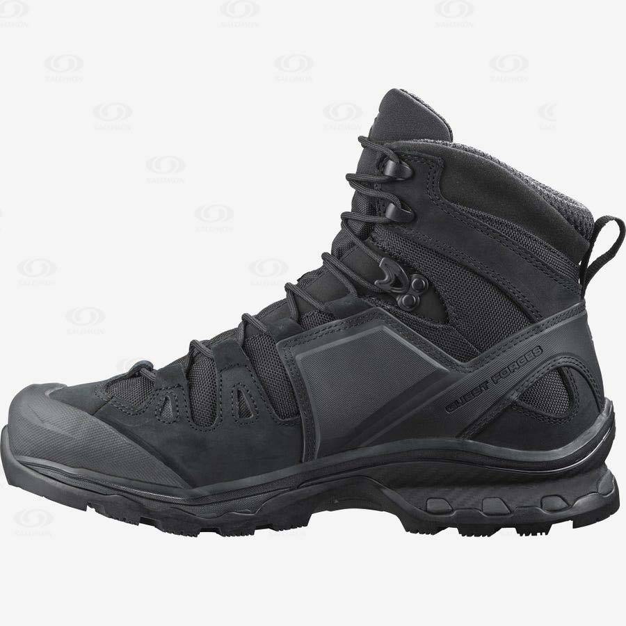 Black Men's Salomon QUEST 4D FORCES 2 EN Tactical Boots | USA-A1437