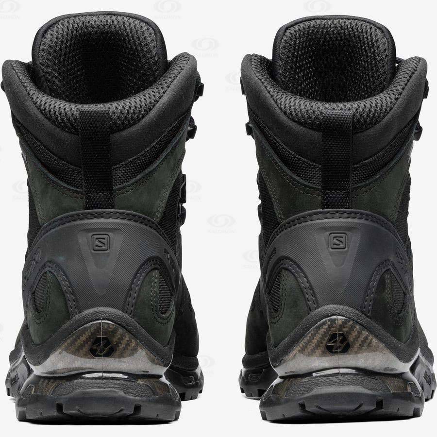 Black Men's Salomon QUEST 4D GORE-TEX ADVANCED Sneakers | USA-M1440