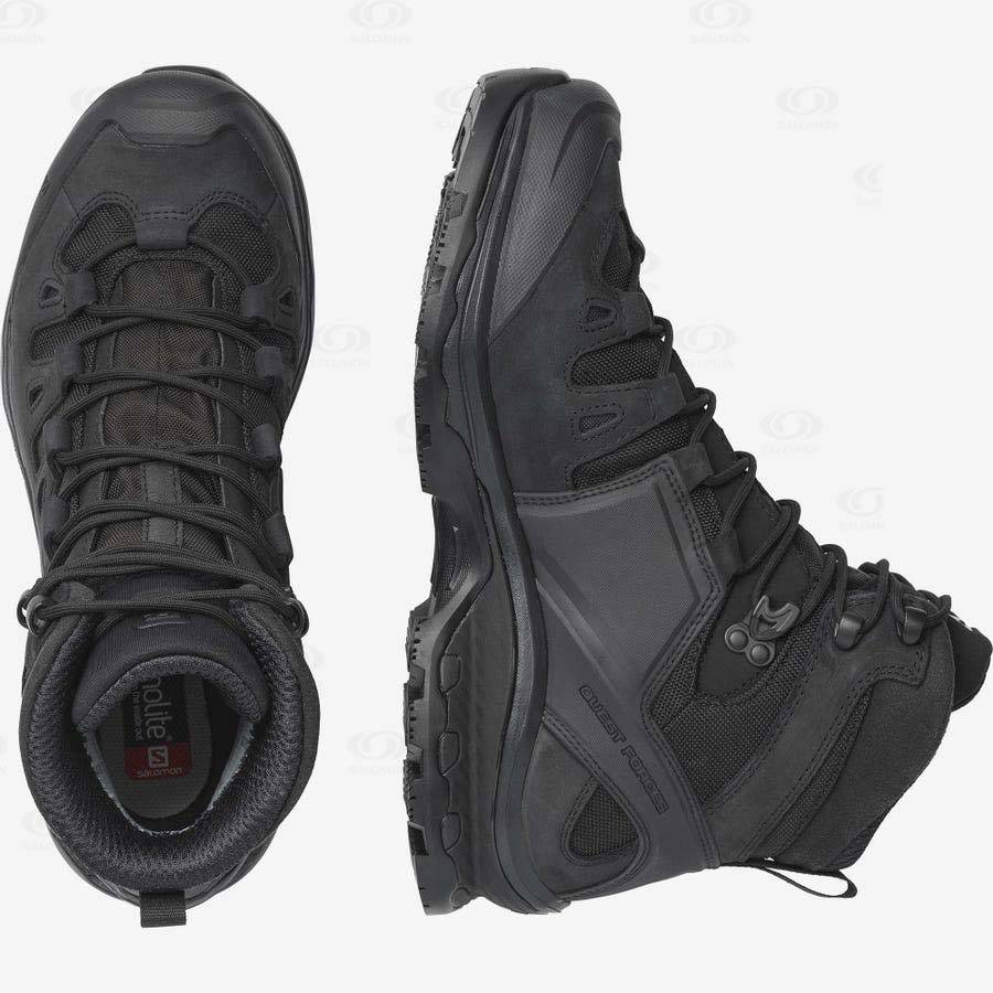 Black Men's Salomon QUEST 4D GORE-TEX FORCES 2 EN Tactical Boots | USA-O2209