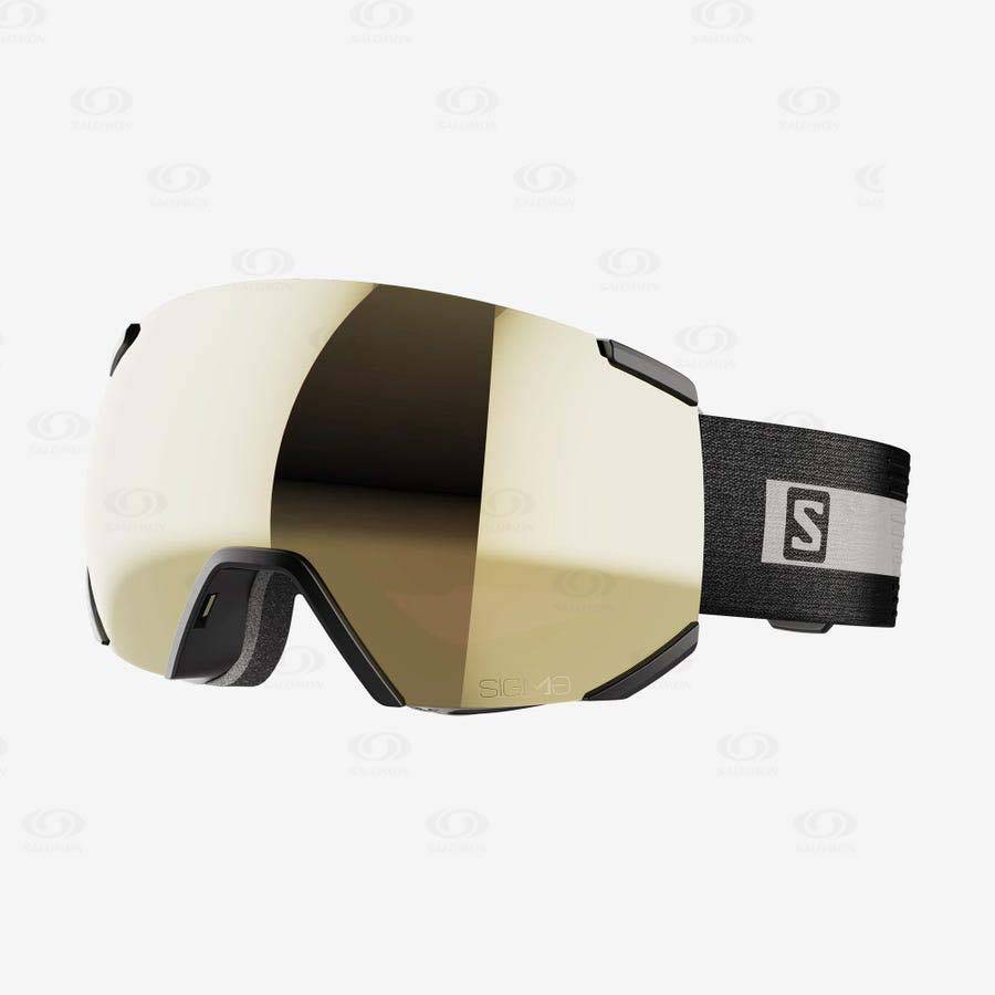 Black Men\'s Salomon RADIUM SIGMA Goggles | USA-S1317