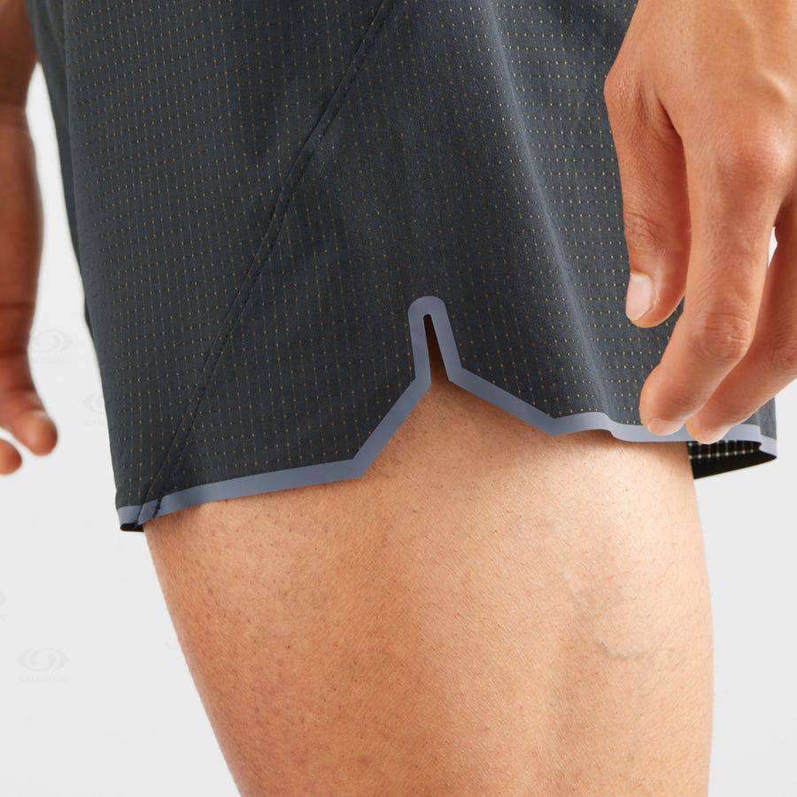 Black Men's Salomon SENSE AERO 5'' Shorts | USA-O1665