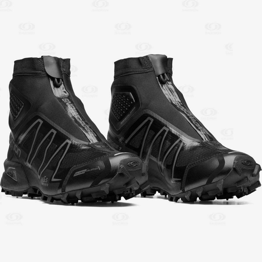 Black Men's Salomon SNOWCROSS ADVANCED Sneakers | USA-A1640