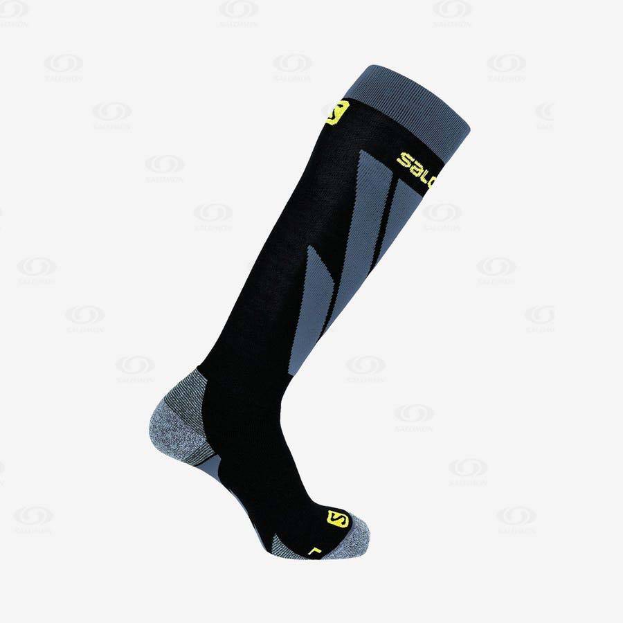 Black Men\'s Salomon S/ACCESS Socks | USA-N2254