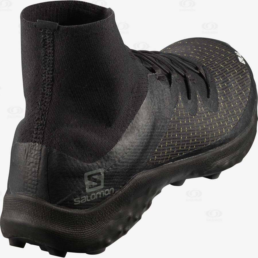 Black Men's Salomon S/LAB CROSS Trail Running Shoes | USA-L1235