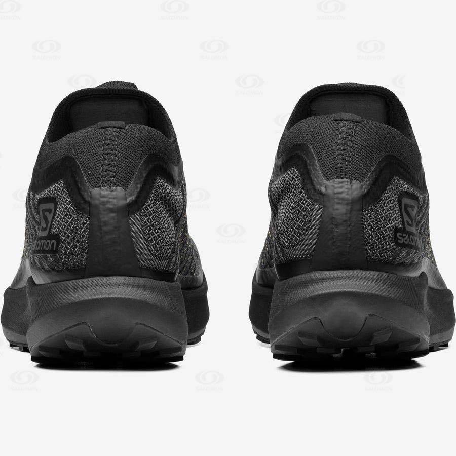 Black Men's Salomon S/LAB PULSAR BLACK LIMITED Sneakers | USA-N1358