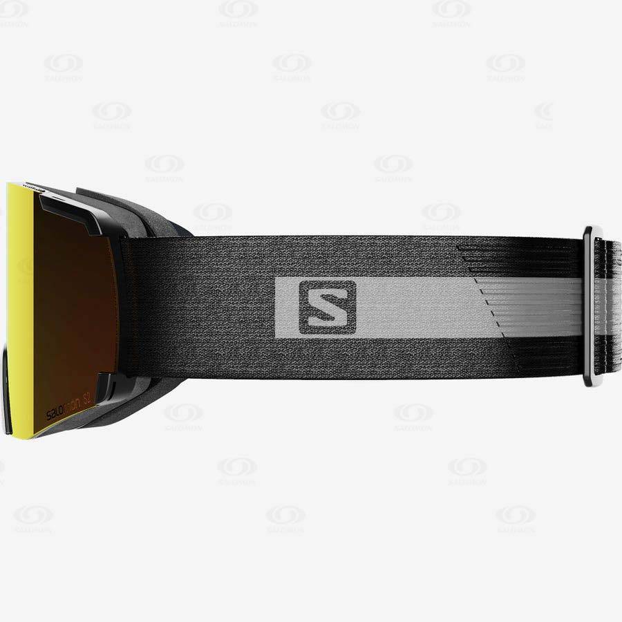 Black Men's Salomon S/VIEW Goggles | USA-wO2517