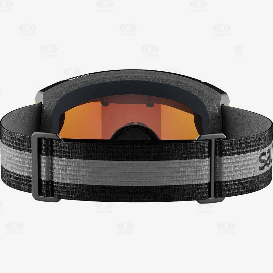 Black Men's Salomon S/VIEW Goggles | USA-wO2517