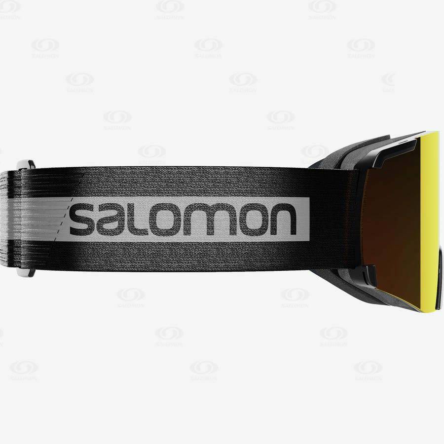 Black Men's Salomon S/VIEW Goggles | USA-wO2517