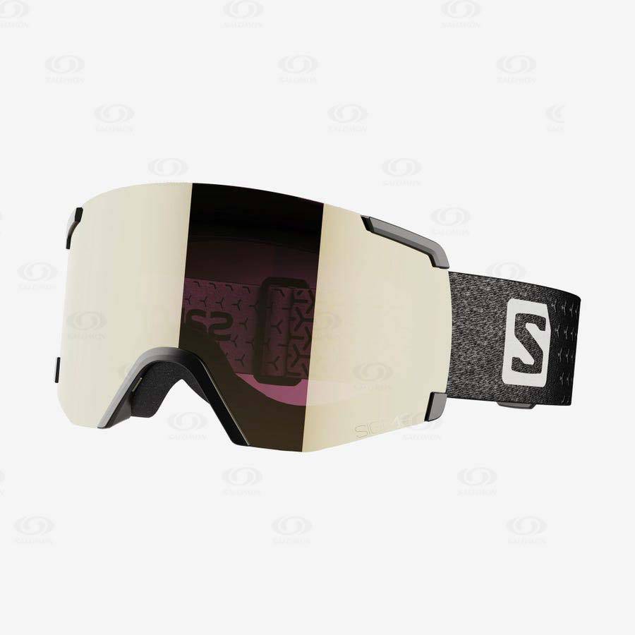 Black Men\'s Salomon S/VIEW SIGMA Goggles | USA-O2288