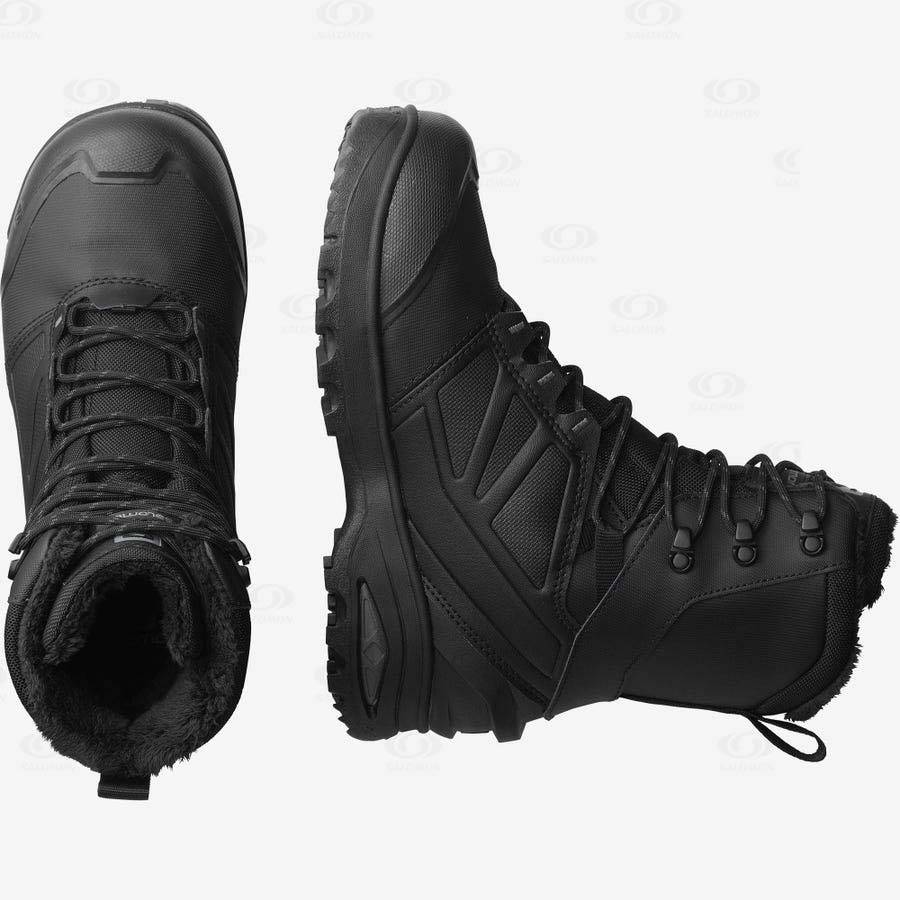 Black Men's Salomon TOUNDRA PRO CLIMASALOMON™ Waterproof Boots | USA-L1907